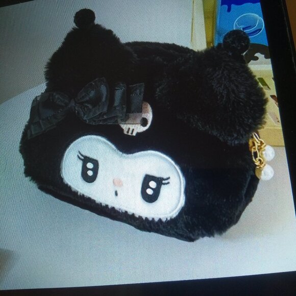 Sanrio Black Makeup Pouch with Bow - Picture 1 of 5
